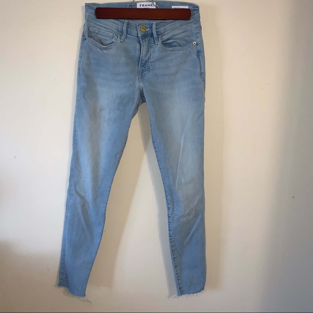 FRAME light blue skinny jeans